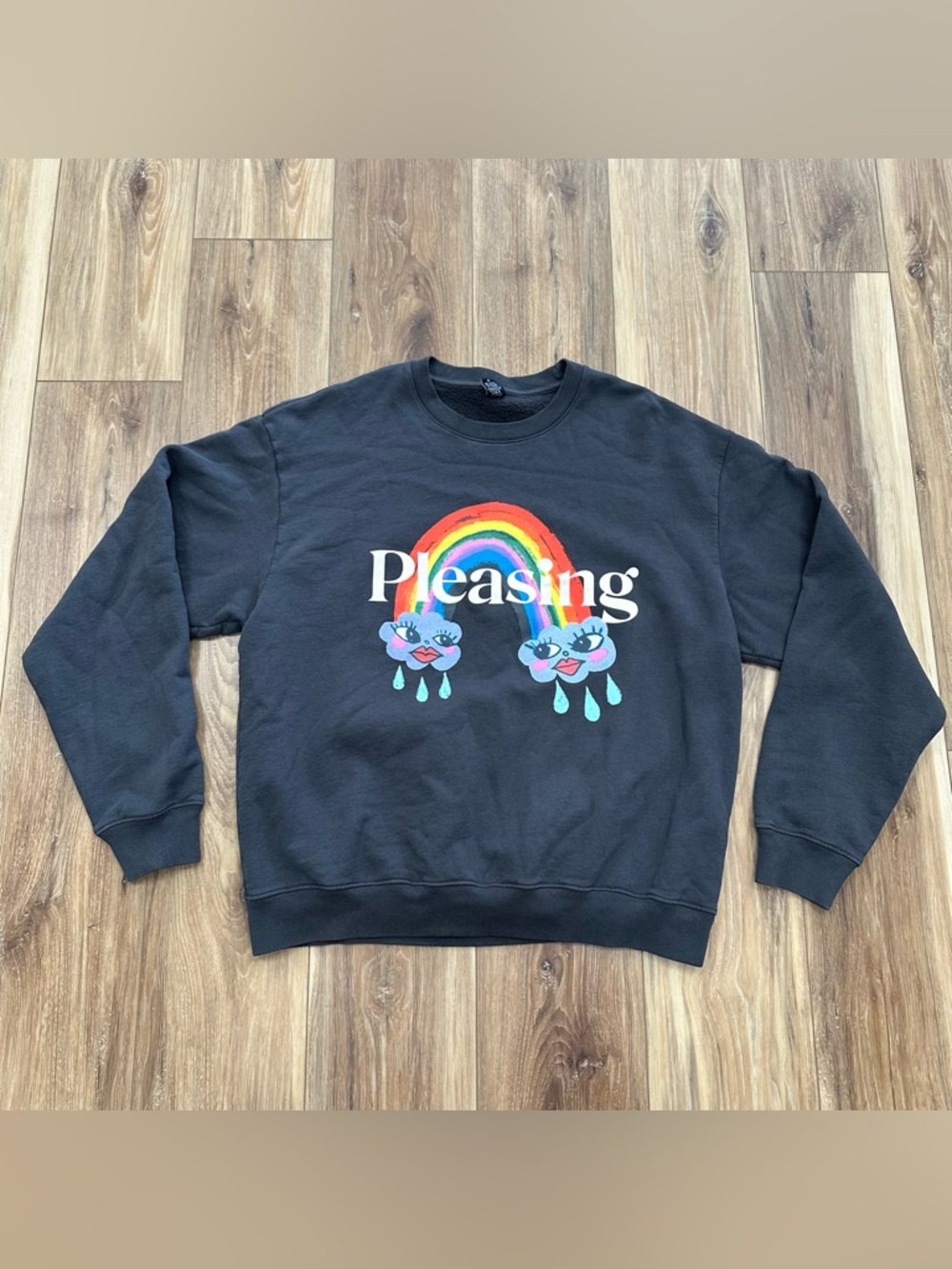 Pleasing Fancy Friends Rainbow Clouds Crewneck Sweatshirt Harry Styles, XL